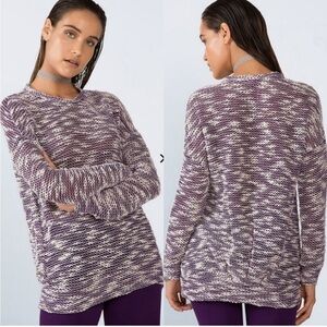 Fabletics | Juliette Pullover Size XL.  Purple & white